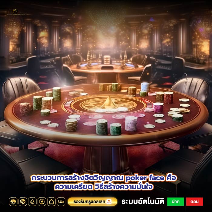 กระบวนการสร้างจิตวิญญาณ poker face คือความเครียด วิธีสร้างความมั่นใจ
